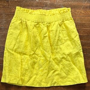 J Crew Yellow Skirt
